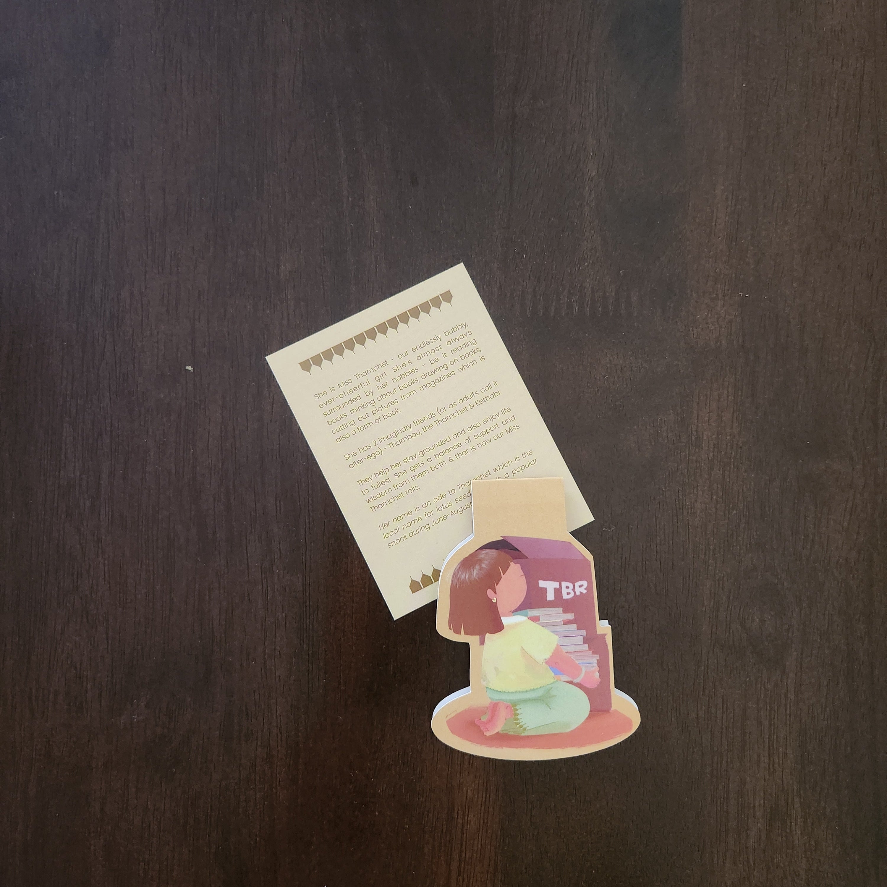 Miss Thamchet - Magnetic Bookmark