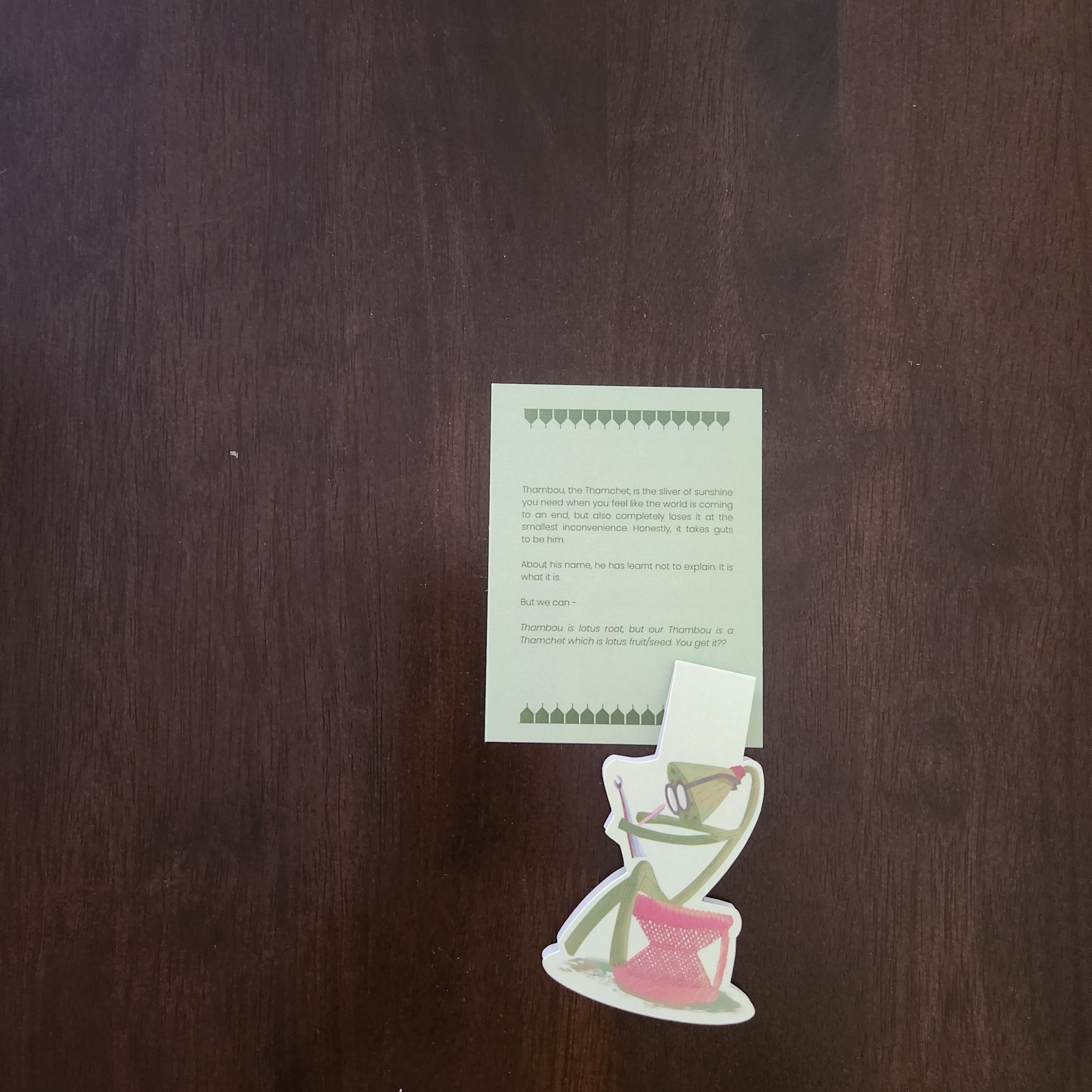 Thambou, the thamchet - Magnetic Bookmark