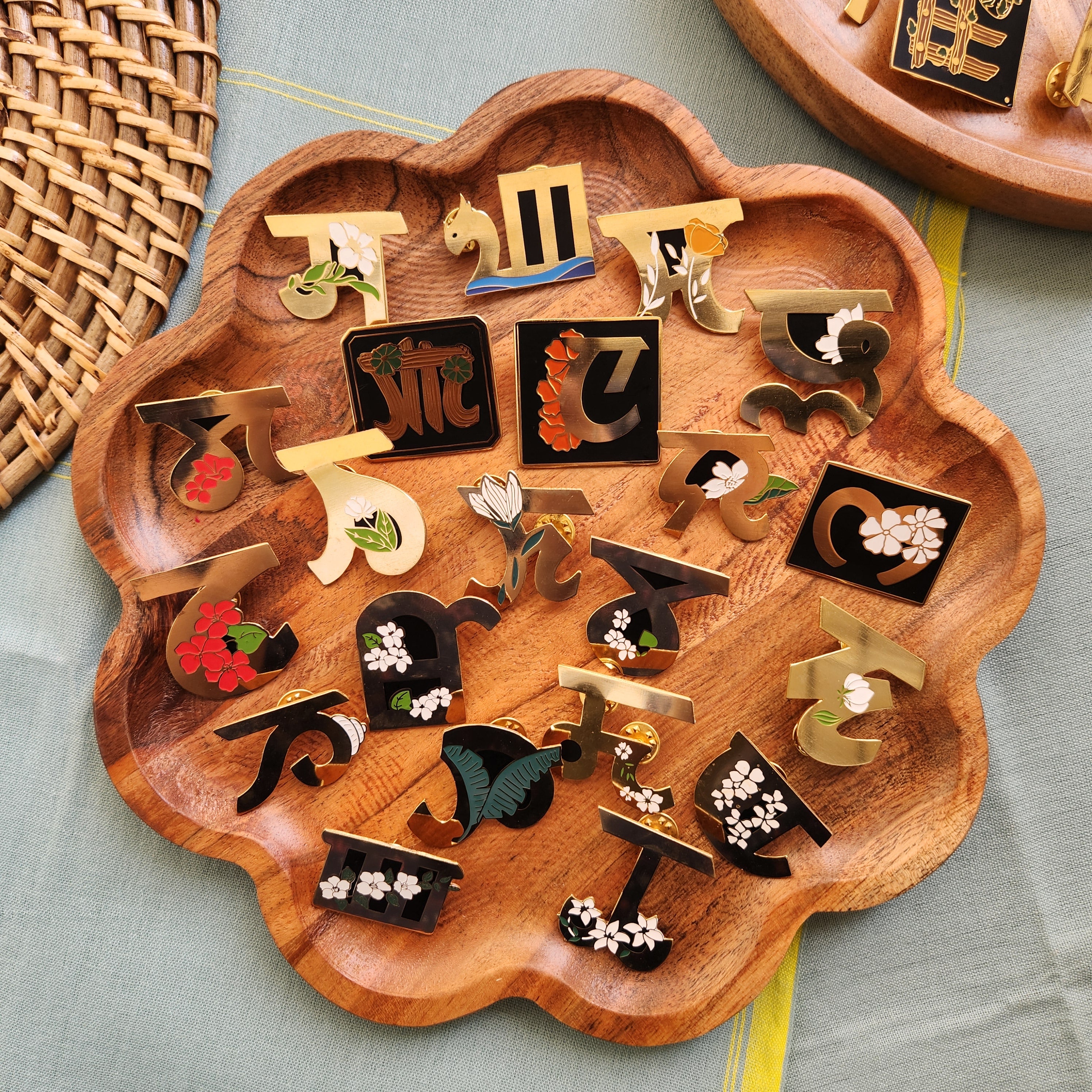 Meitei Mayek Lapel pins